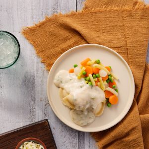 <b></b>Three-Cheese Pierogis with Sour Cream Sauce <br>(12206)